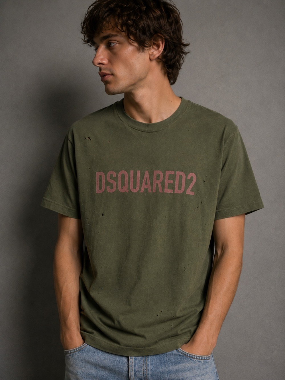 Хлопковая футболка Dsquared2, S