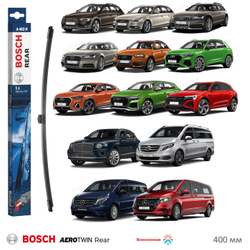 Щетка стекл-ля 400мм задняя бескаркасная AIDI A4, A6, Q3, Q8, RS4, RS6, RSQ3, S4, S6, BENTLEY A402H