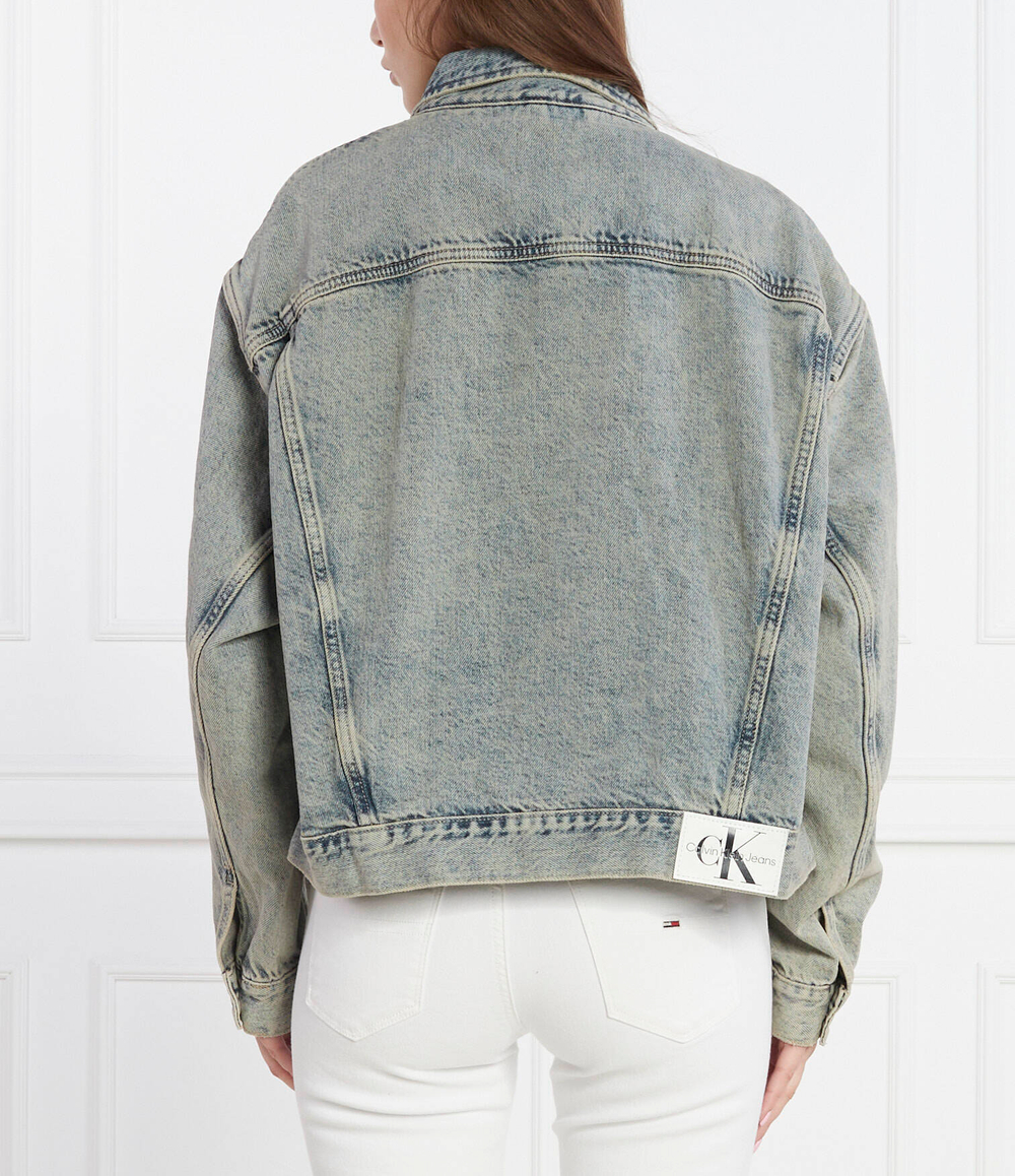 Джинсовая куртка CALVIN KLEIN JEANS - голубой(J20J222501)