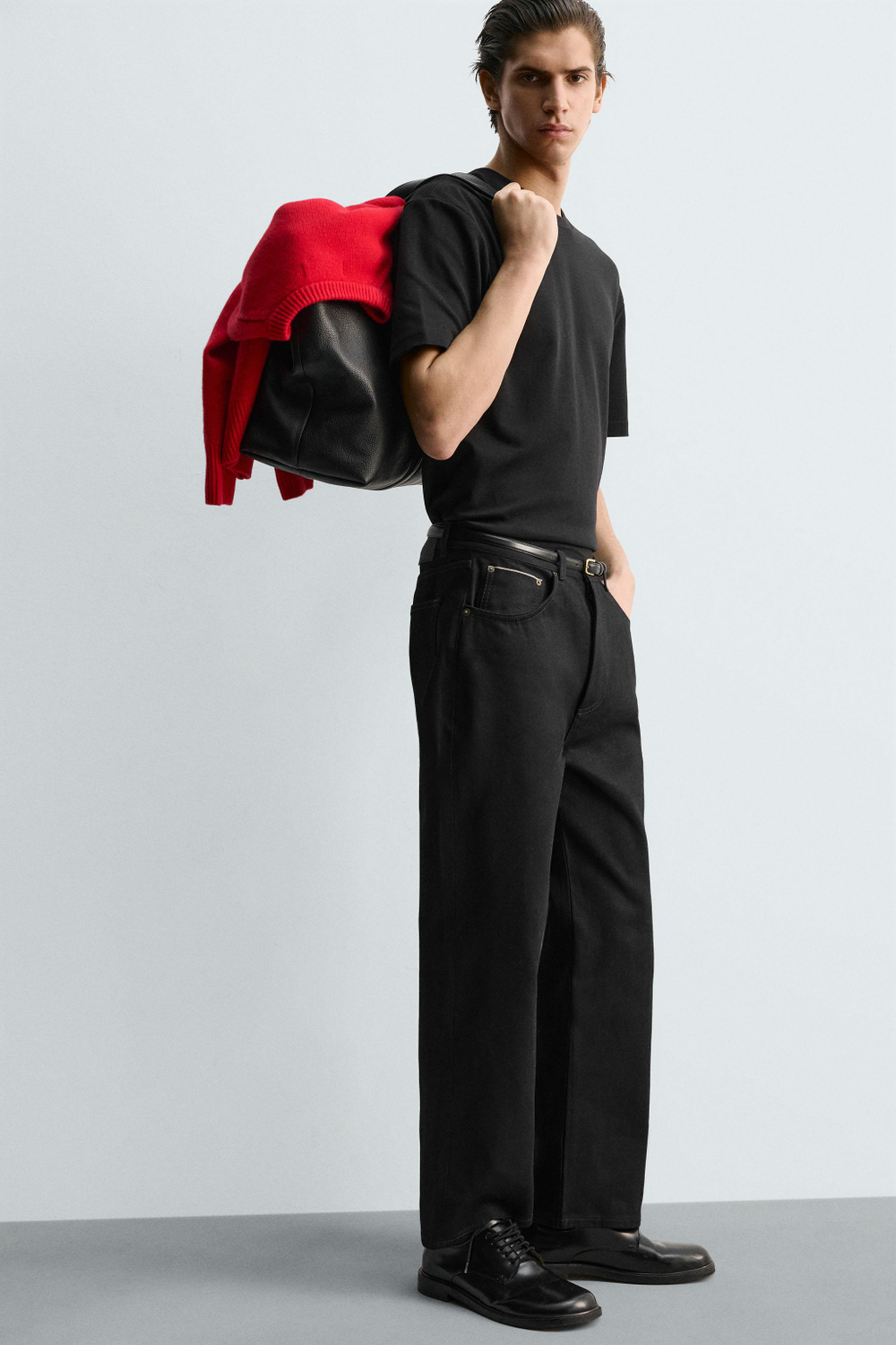 ФУТБОЛКА RELAXED FIT INTERLOCK /04 — ZARA