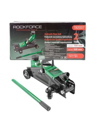 Домкрат подкатной гидравлический 2 т (h min 135мм, h max 320мм) RockForce##Rock FORCE RF-T82007
