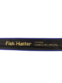 Удилище спиннинговое Fish Crystal Fish Hunter, 2 секции, длина 2.13 м, тест 5-25 г