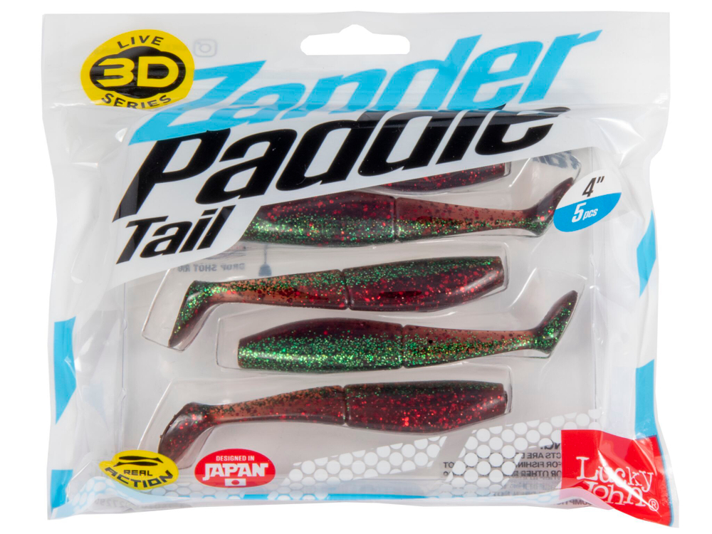 Виброхвост LJ 3D Series Zander Paddle Tail 4" (10 см), цвет Z14, 5 шт.