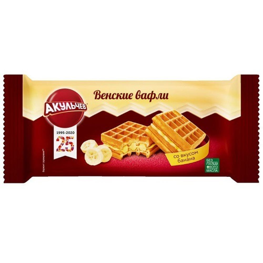 Венские вафли с бананом 100г
