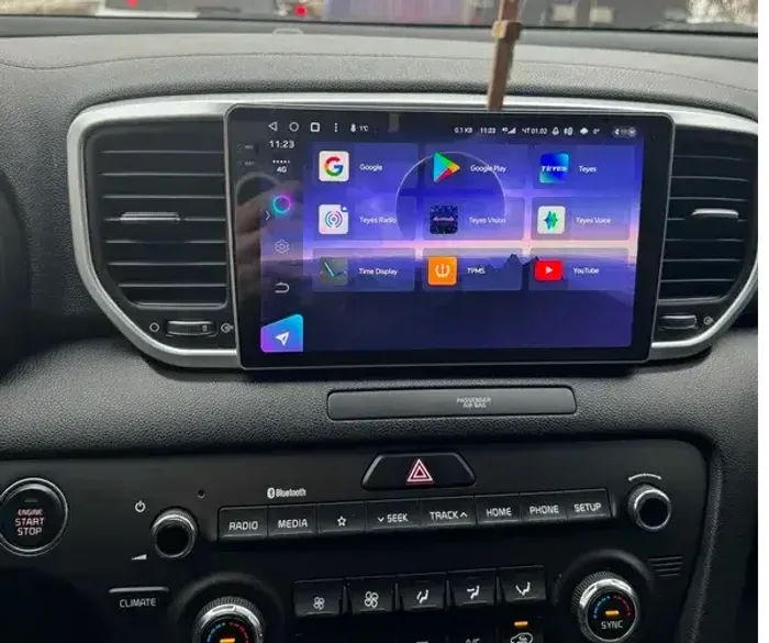 Магнитола для KIA Sportage 4 2018-2022 - Teyes CC4 монитор 9.2" 2K QLED на Android 14, Быстрейшая, Snapdragon 680, DSP, CarPlay, 4G SIM-слот
