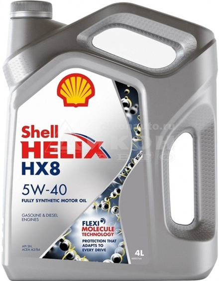 Моторное масло Shell HX8 5w40 4л синтетика