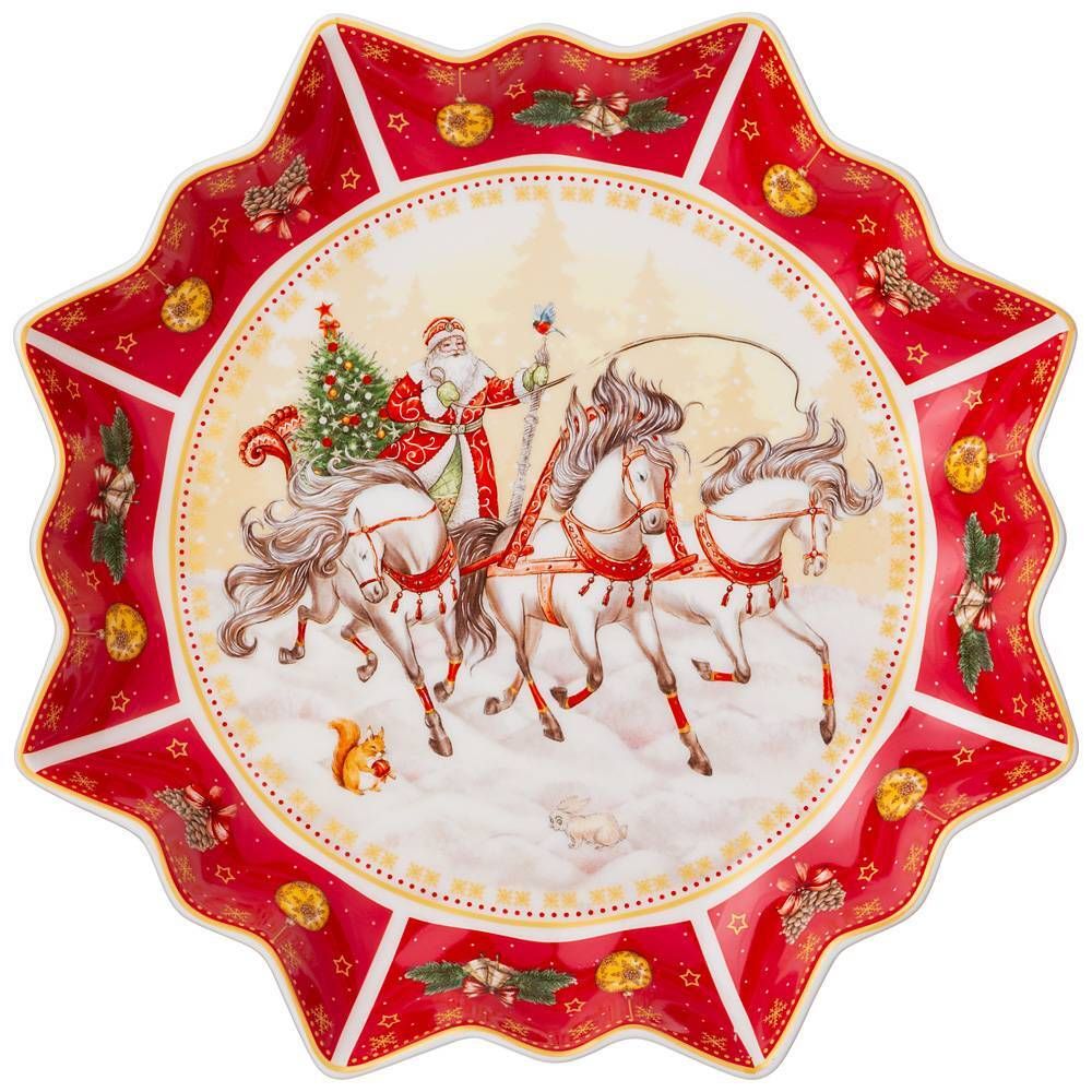 БЛЮДО LEFARD "ТРОЙКА" 26*4 СМ КРАСНОЕ (КОР=8ШТ.)