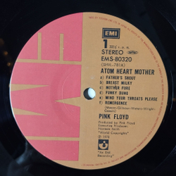 Винтажная виниловая пластинка LP Pink Floyd Atom Heart Mother (Japan 1974) (Obi) Fat Old Sun