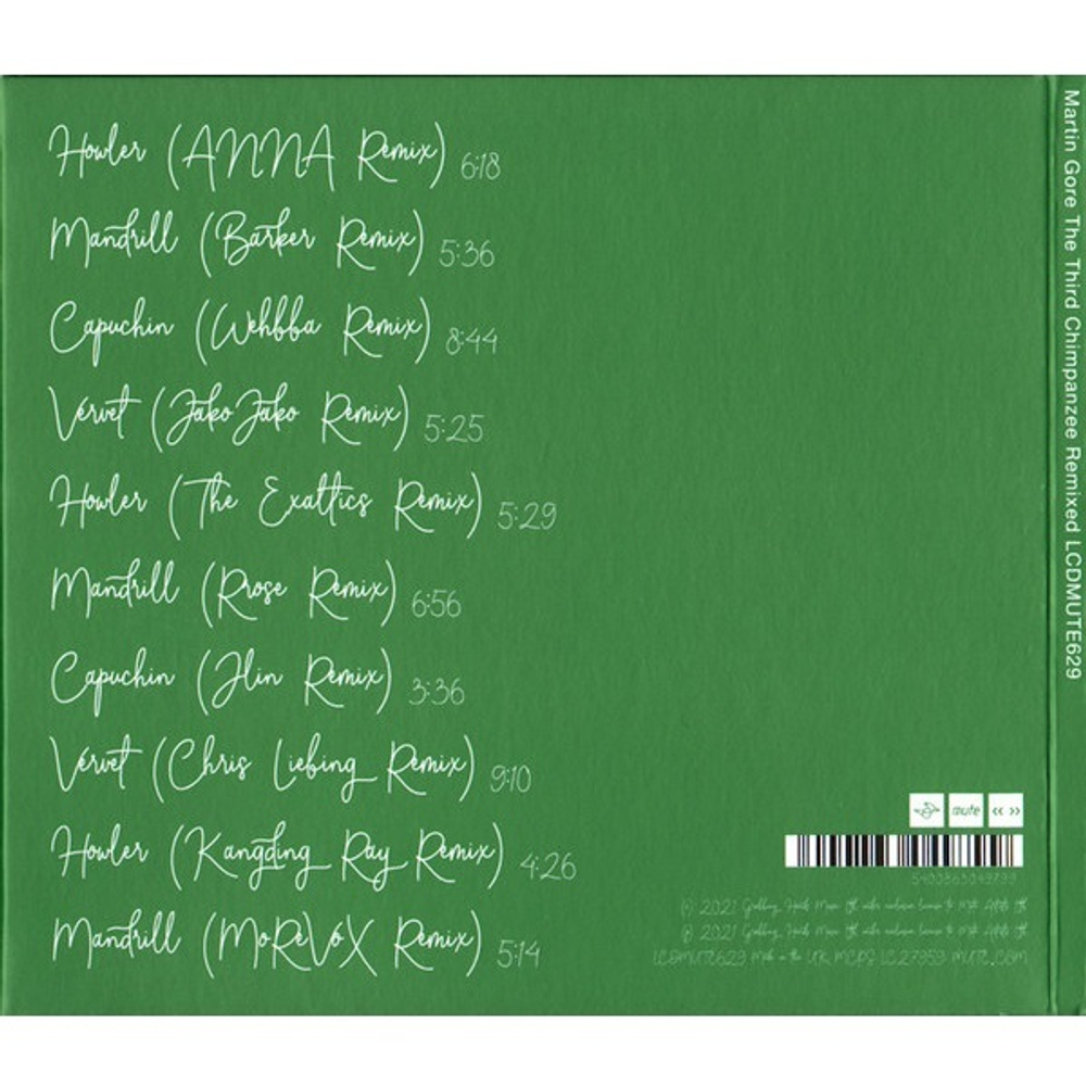Martin L. Gore / The Third Chimpanzee Remixed (CD)