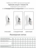 Сорочка GREG Сlassic fit 203/211/2241/1p Non Iron "Дизайн"