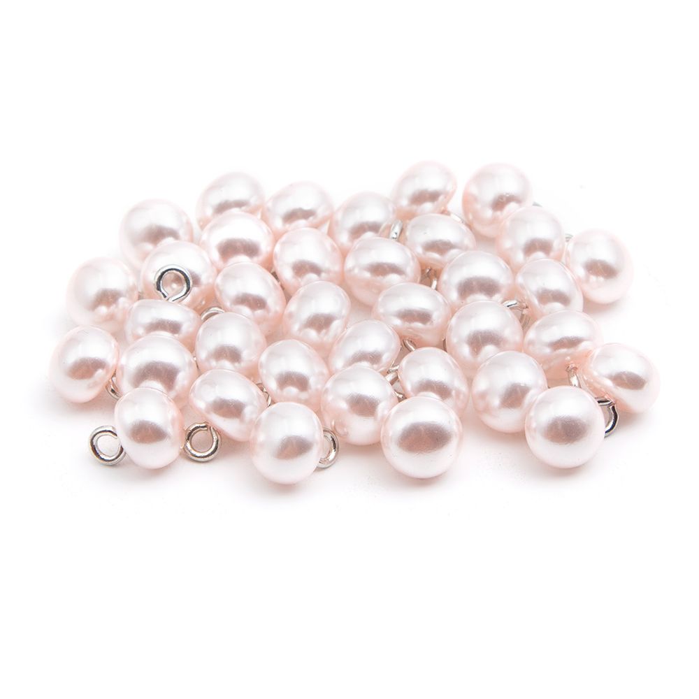 Пуговицы на ножке 12L=8 мм, (Pink1 (розовый1)), 36 шт