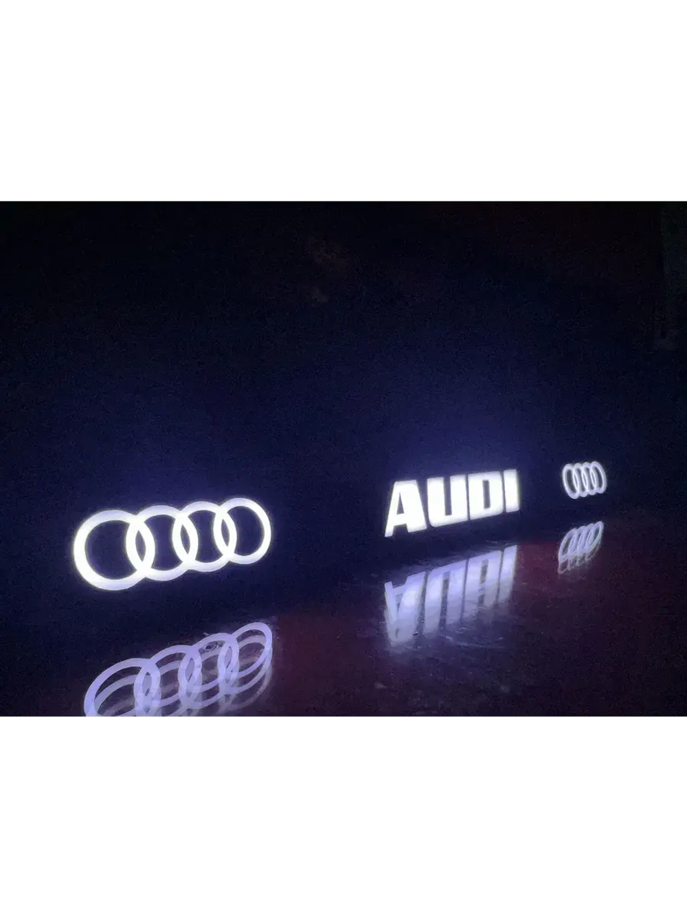 Рамка для номера с подсветкой. Audi.