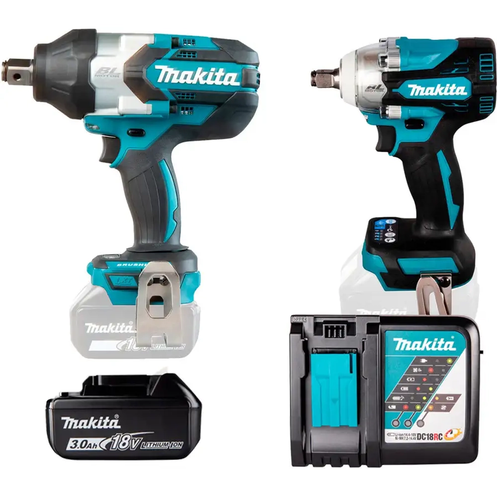 Аккумуляторные гайковёрты с комплектом питания Makita DTW1001Z-DTW300Z-191A25-2