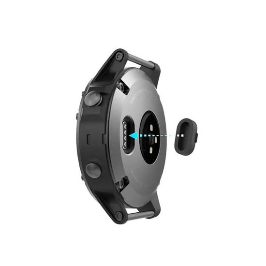 Защитная заглушка зарядного отверстия часов Garmin Fenix, Forerunner, Instinct, Venu, Vivoactive и др (Черный/1)