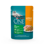 Курица с морковью, 75г влажный корм для домашних кошек, Purina ONE