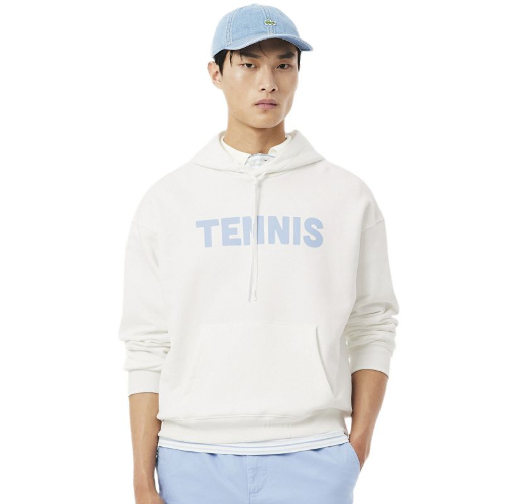 Мужская теннисная кофта Lacoste Tennis Print - white