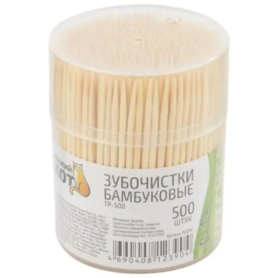Зубочистки TP-500, бамбуковые, 500 штук