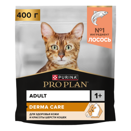 Сухой корм PURINA Pro Plan для поддержания красоты, шерсти и здоровья кожи, с лососем
