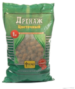 Дренаж для растений, 1 л, крупный, ФАСКО, 1/20