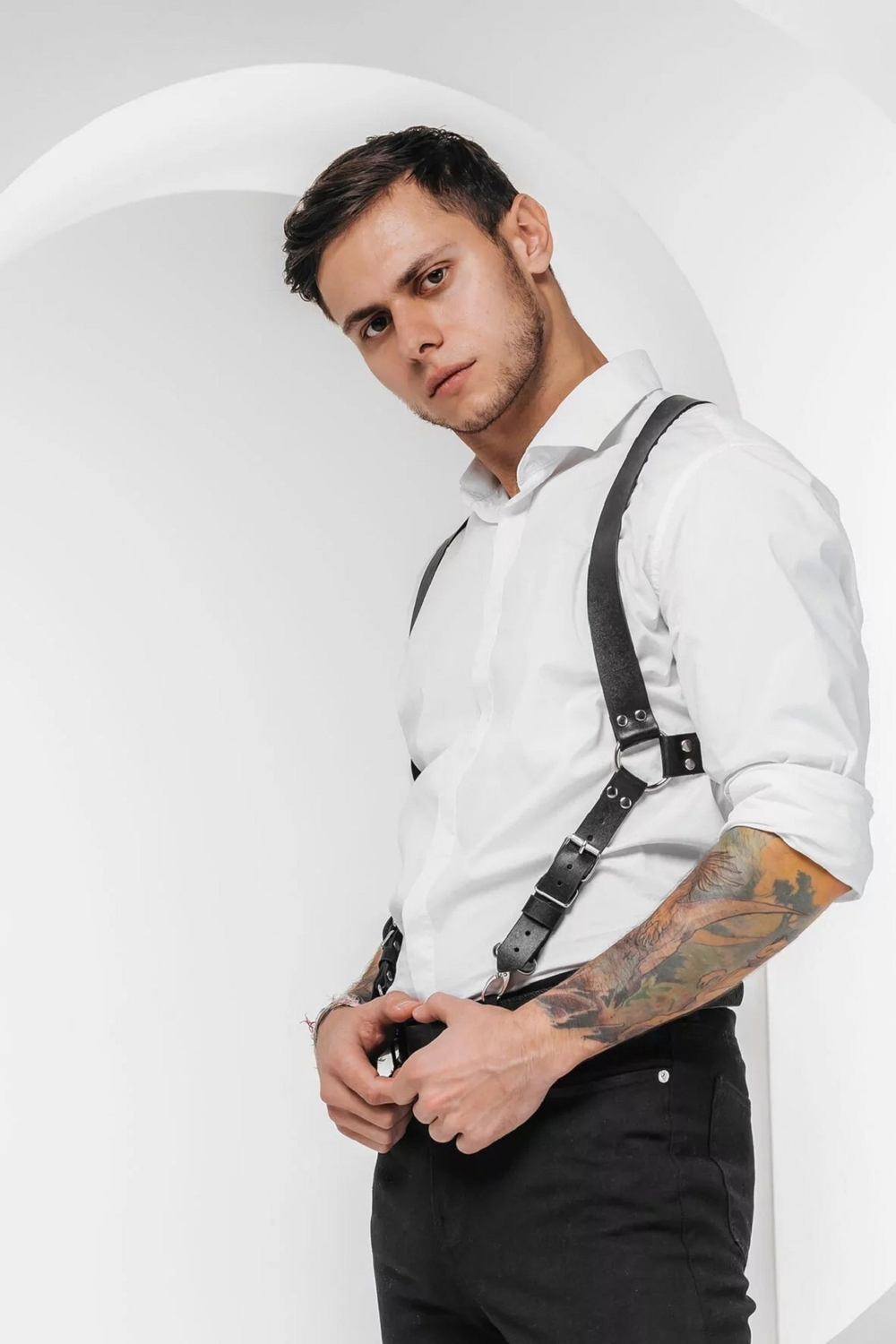 Портупея мужская Amur Style кожа черный L/XL