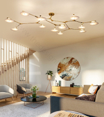 Ceiling design lamp  Branching Discs by Lindsey Adelman (5 lampshades,  Black)