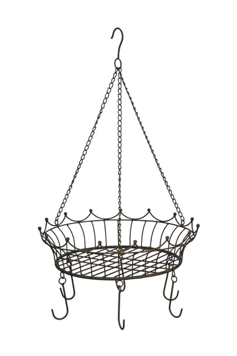 Подвесная корзина для декора "Корона" металлическая от CAMPO Home & Garden