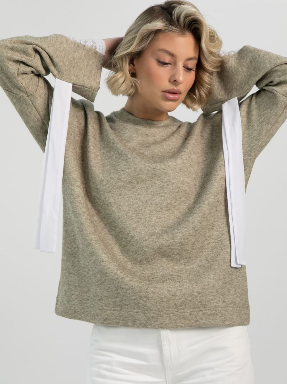 Джемпер Тринити НЬЮ (оливковый) Б16527-1М LT Collection