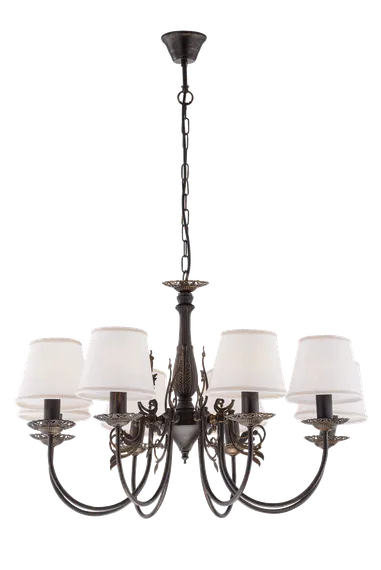 Люстра подвесная Sfera Sveta 85648/8A BKGD, 8×40 Вт, золотая и чёрная