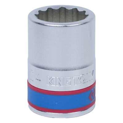KING TONY (633024M) Головка торцевая стандартная двенадцатигранная 3/4", 24 мм
