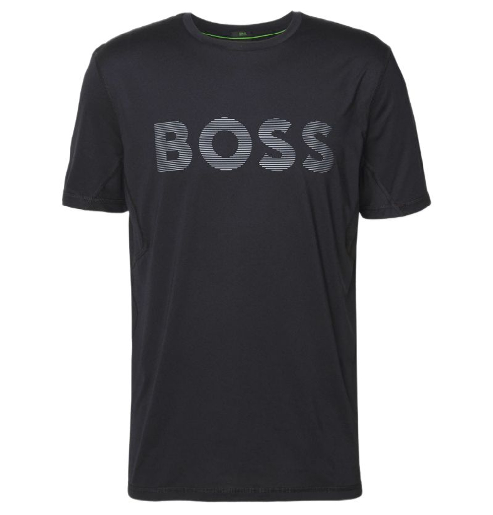 Meski T-Shirt BOSS Slim Fit Active Logo - black