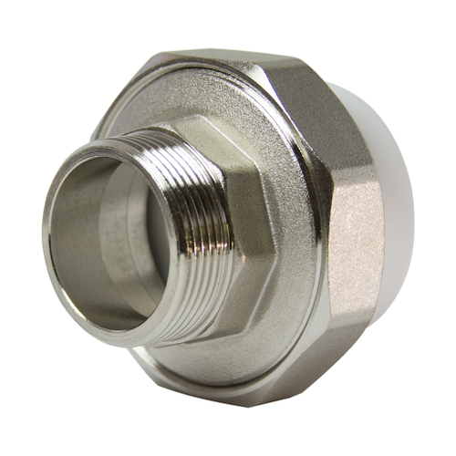 Муфта комб. разъемная, нар 50х1 1/2" EVER®  БЕЛЫЙ штрихкод (Россия)