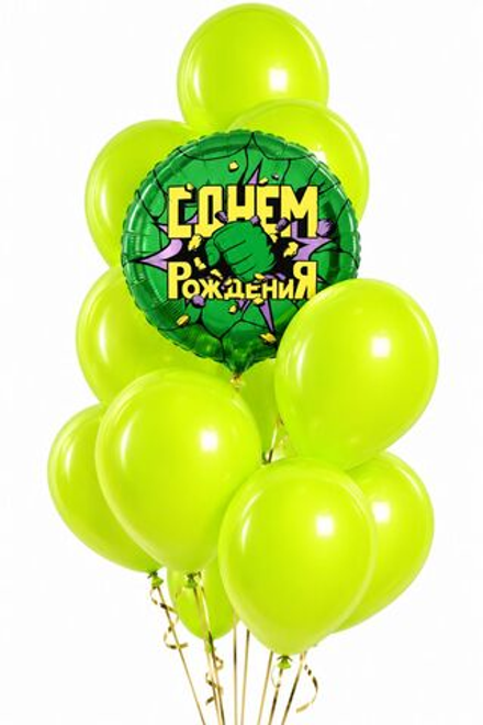 Букет шаров "Сильный Халк"