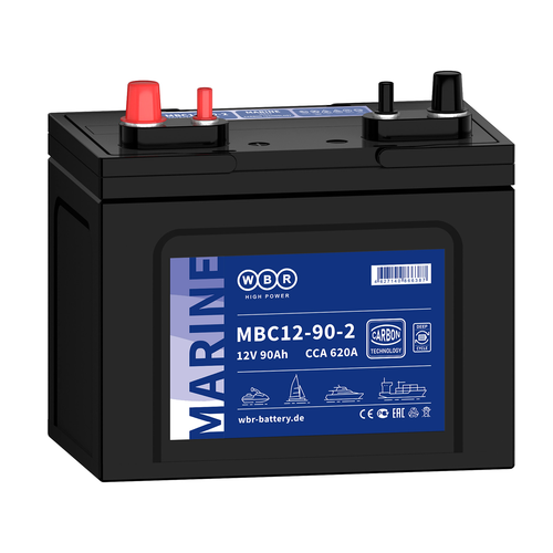 Аккумулятор WBR MBC 12-90-2 (AGM+Carbon)
