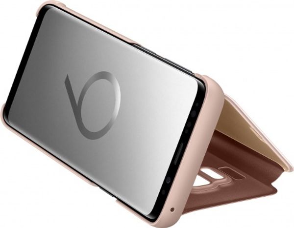 Чехол-книжка Samsung Clear View Standing для Galaxy S9 (золотистый)