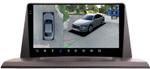 Магнитола для Lexus NX200, NX200t, NX300h 2014-2017 (тачпад) - FarCar BX9-360-9619B монитор 9.5" 2K QLED на Android 13, Быстрая, CarPlay, 4G SIM-слот, 4 камеры в комплекте