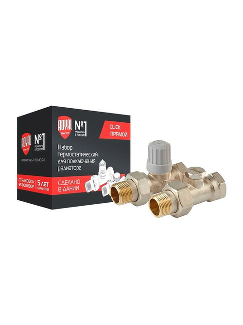 Набор термостатический для радиатора прямой 1/2" Click Royal Thermo (RTE 07.0013)