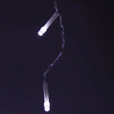 Гирлянда для дома БАХРОМА «Мерцание» ш3м* в30/50 см 120 ламп LED, прозрачн.провод, авторежим, IP-20, Белый (возможность соединения)