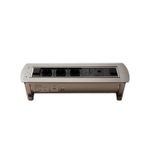 Блок розеток MX-107 Автоматический, 3 розетки + 1 RJ-45 + 1 USB, Серебро купить Казахстан
