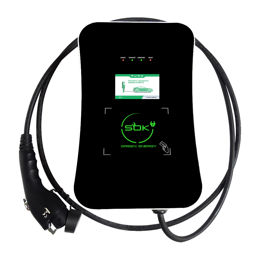Зарядная станция S'OK Green Energy M3W Series Wallbox EV Charger, 3 фазы, 22 кВт, 32a/380v (SM3W32232542-7wf) - 4