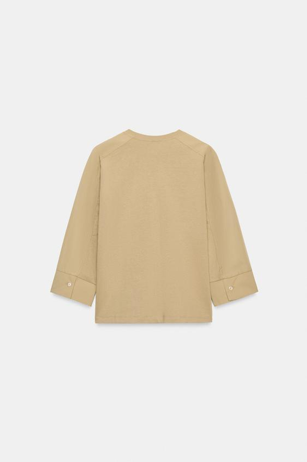 ZARA КОМБИНИРОВАННАЯ ФУТБОЛКА, РЫЖЕВАТО-КОРИЧНЕВЫЙ