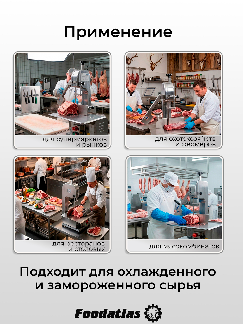 Пила ленточная для мяса FA-130B Foodatlas