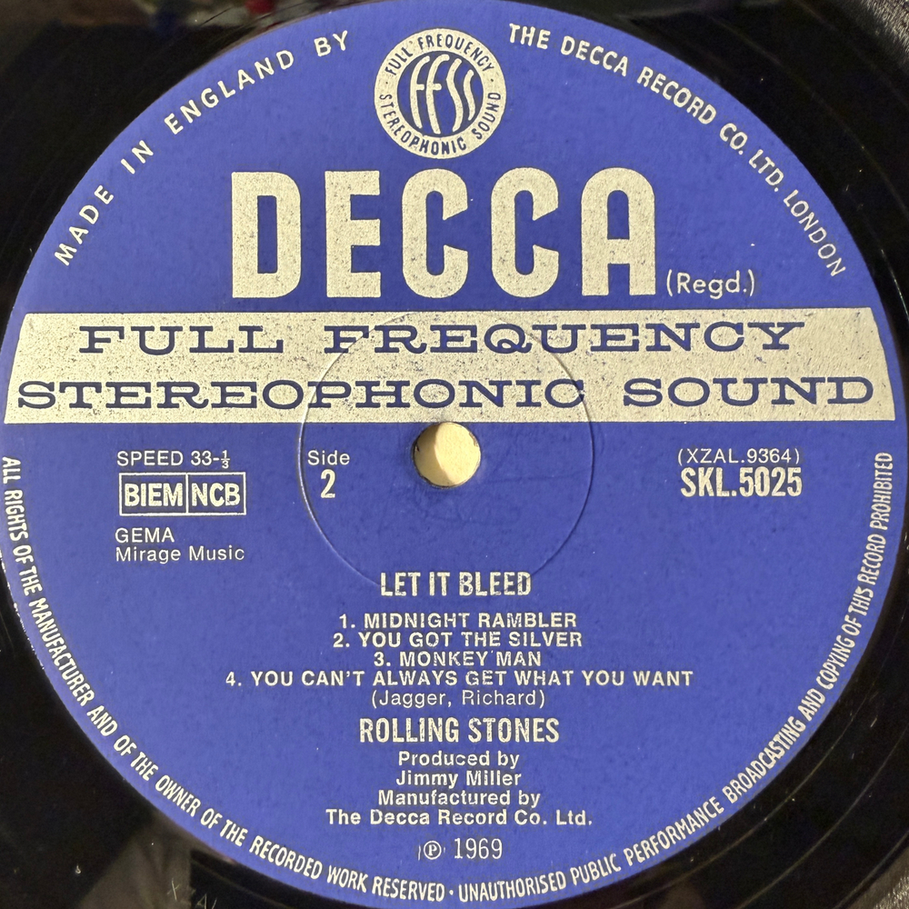 Rolling Stones – Let It Bleed (Англия 1969г.) Т