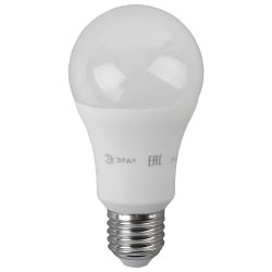 Лампа светодиодная ЭРА STD LED A60-17W-827-E27 17Вт груша теплый белый свет Е27 | Лампы cветодиодные Груша (A)