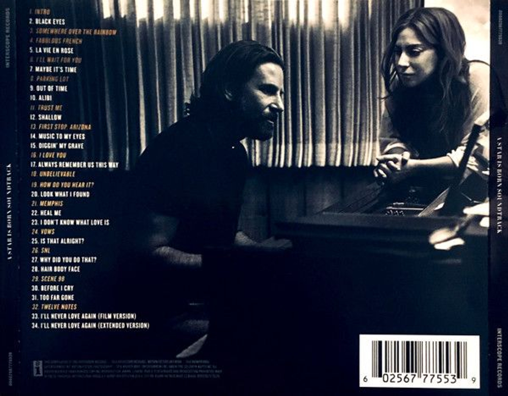 Lady Gaga, Bradley Cooper — A Star Is Born Soundtrack (CD)