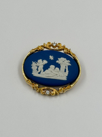 Брошь Wedgwood синяя
