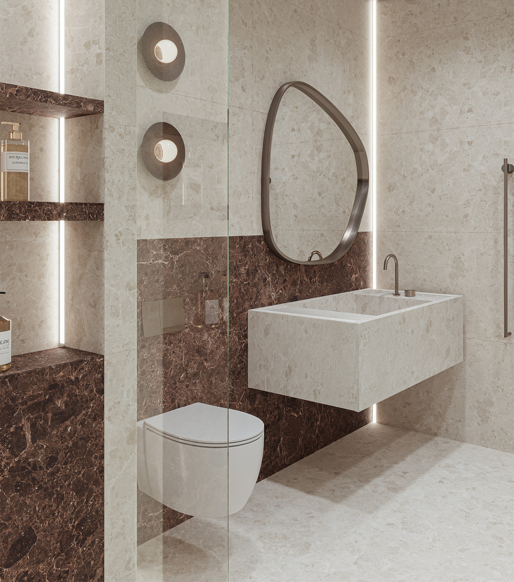 Staro Luna Rossa Neo Emperador Crema Decor Satin 60x120