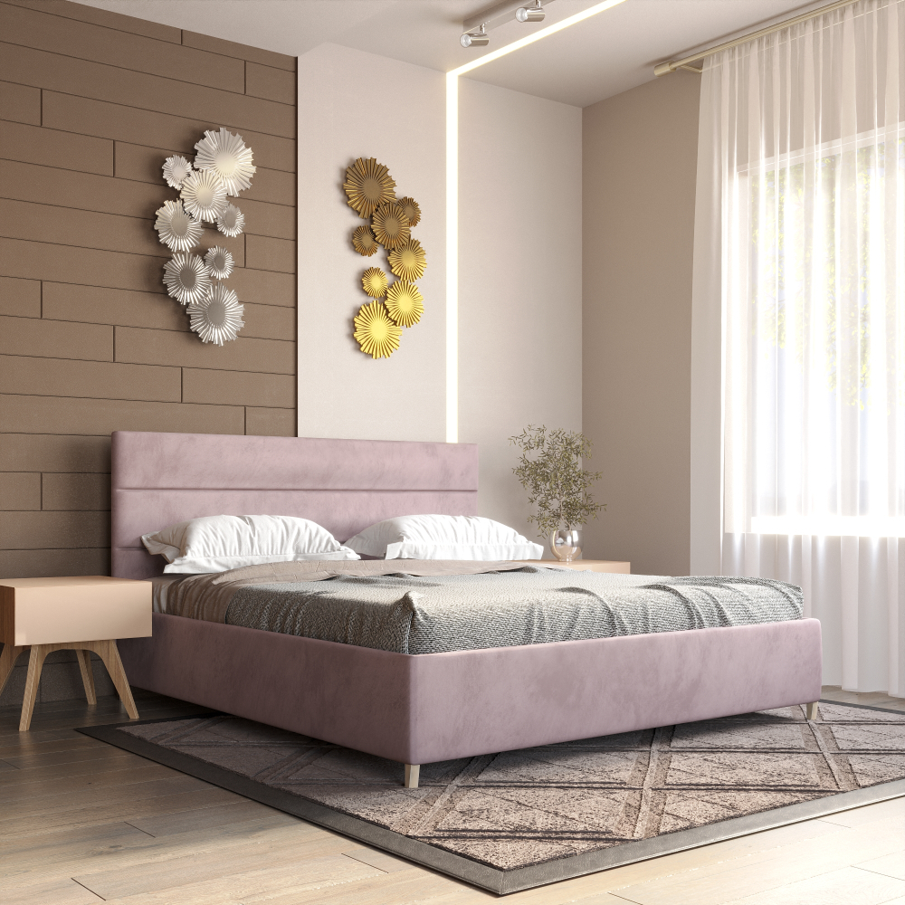 Двуспальная кровать с настилом Медиум, 160х180