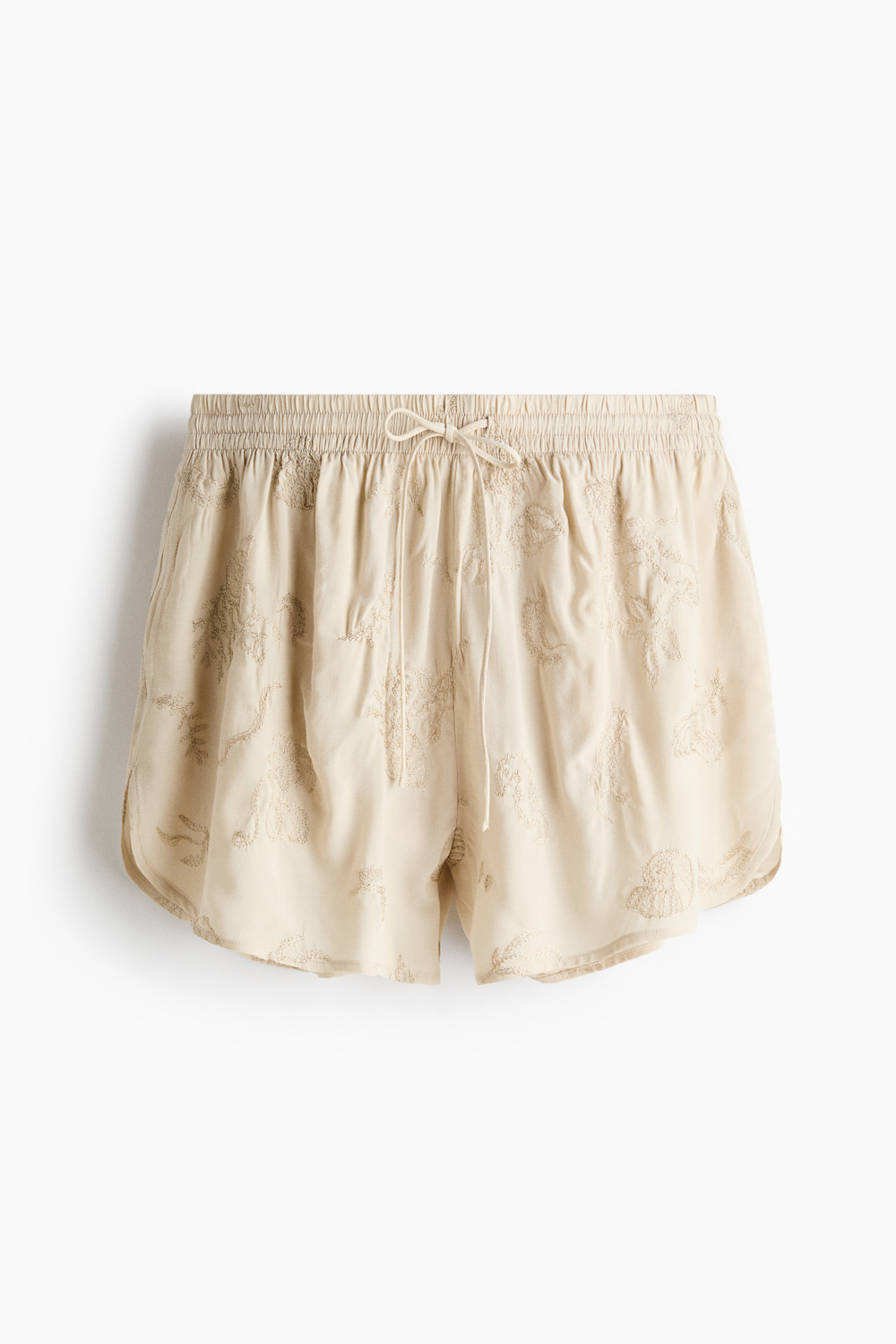 Вискозные шорты с вышивкой - H&M