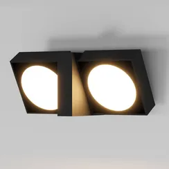 Настенный светильник уличный Twin 35170/D черный Elektrostandard
