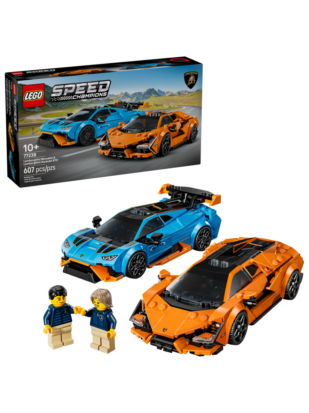 Конструктор Лего Спид Чемпионс ламборджини хуракарн 77238 | LEGO Speed Champions Lamborghini Huracán STO 607 деталей 10+